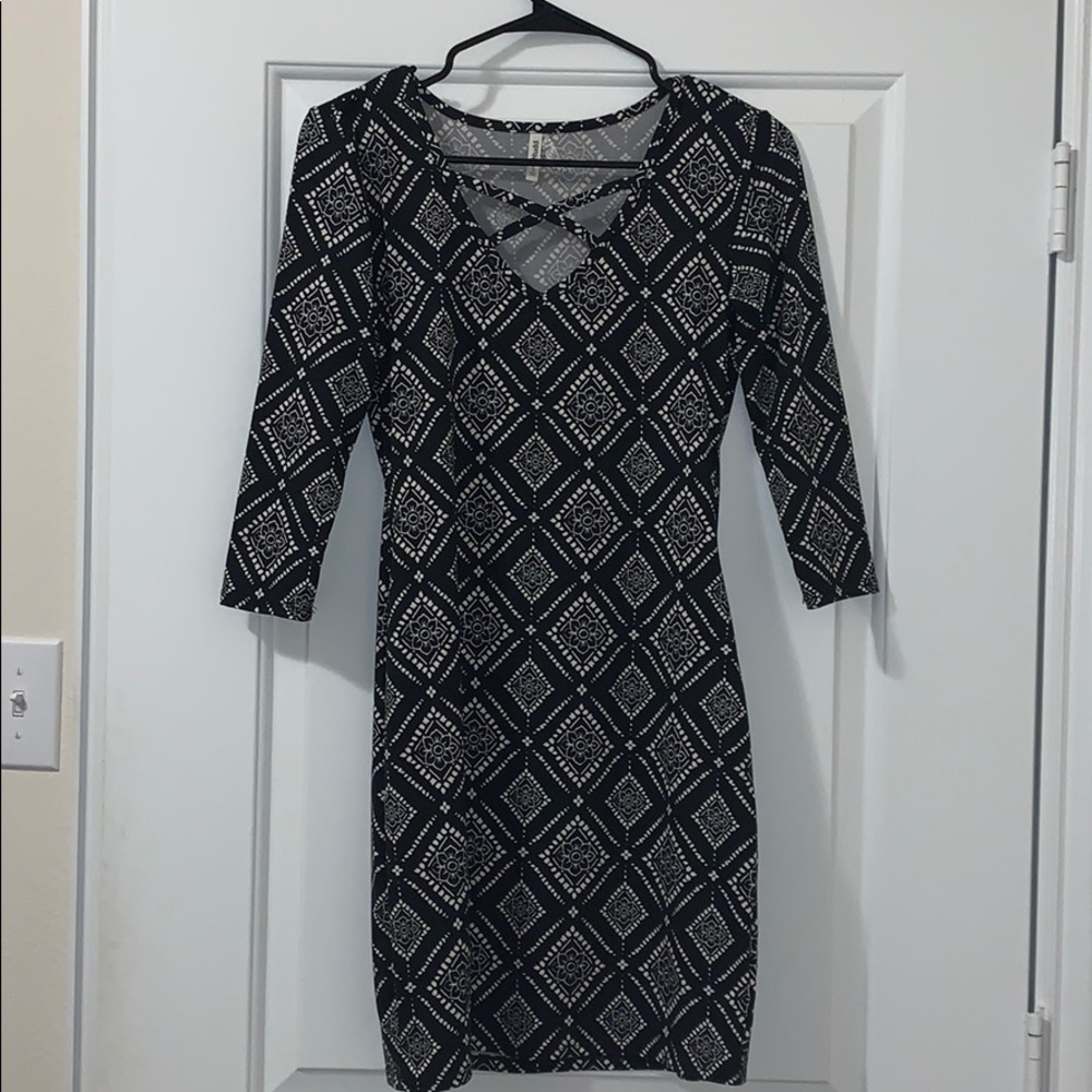 Fitted midi dress